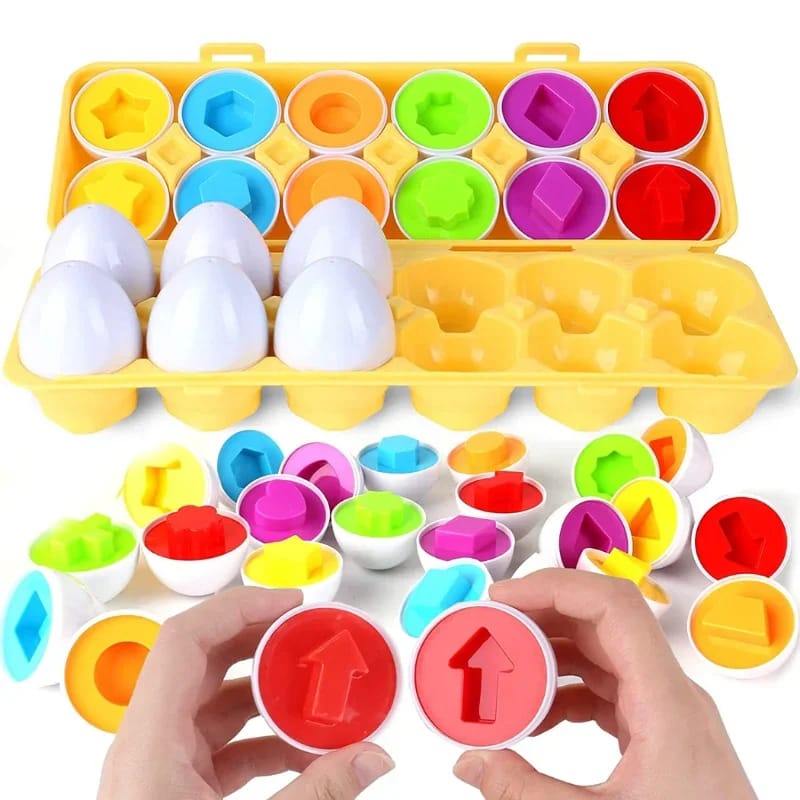 Juego Encaje Huevos Montessori