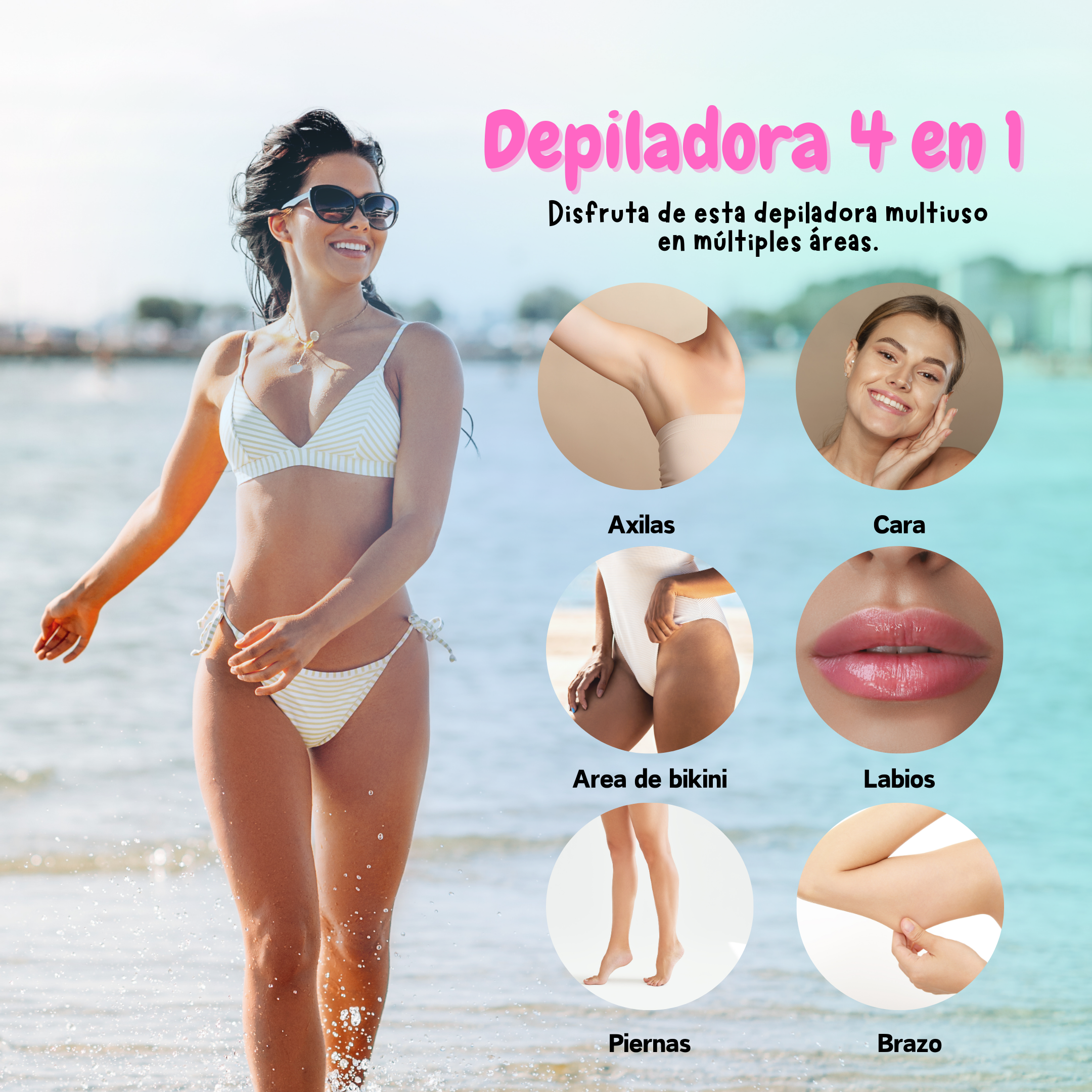 Depiladora 4 En 1